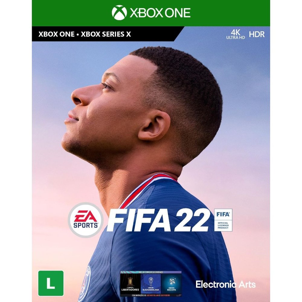 GTAGAMES XBOX ONE. FIFA 22. DUBLADO EM PORTUGUÊS. NOVO.